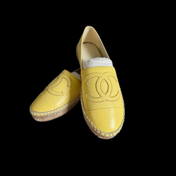 Chanel Yellow  Espadrilles - Picture 7 of 9